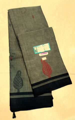 grey color cotton sarees