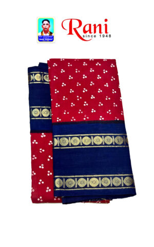 most selling handloom sarees in red color 3 dots design. this is very expensive because it consists of rich pallu design