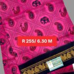 Rani Sungadi Sarees D/S Janaki Motif W/B R255/01
