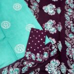 #Hand art sungudi saree