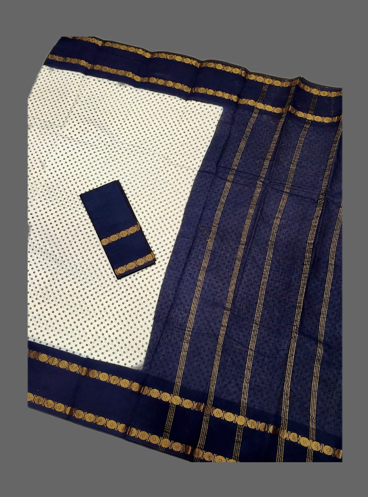 #Sungudi cotton saree jari bordar
