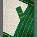 #Jari Border sungudi cotton saree