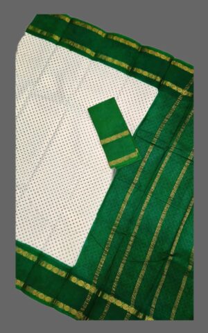 #Jari Border sungudi cotton saree