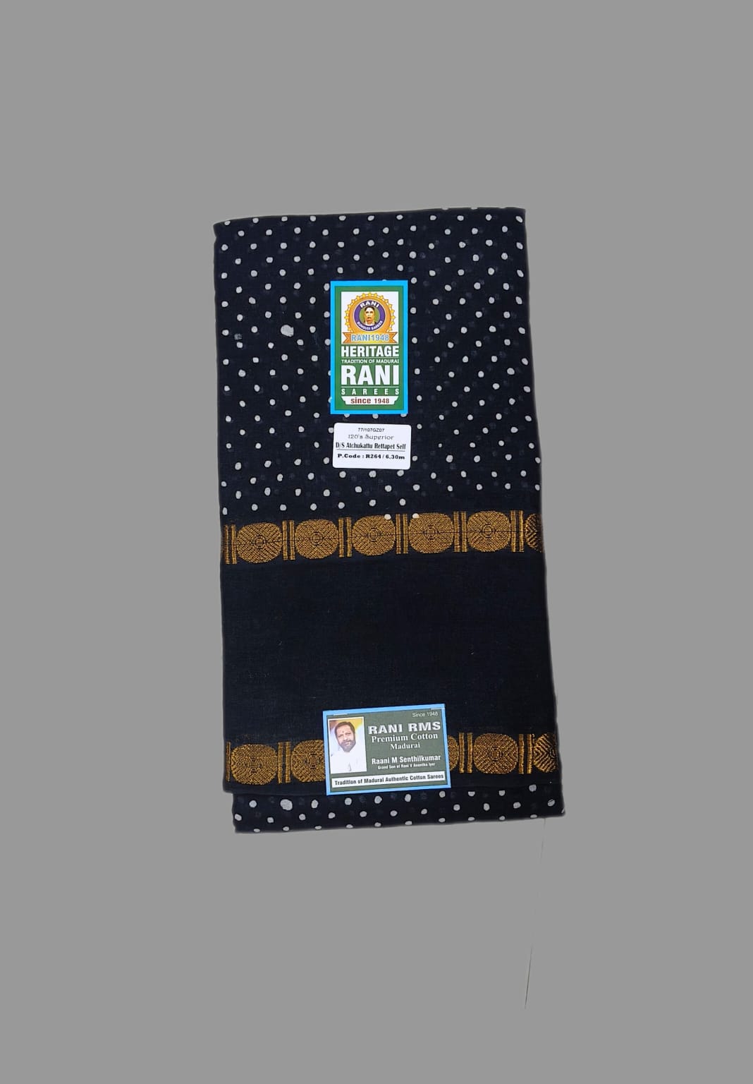 #Authentic cotton Sungudi Saree