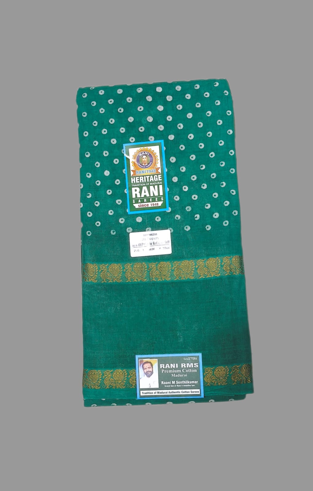 #Authentic cotton Sungudi Saree