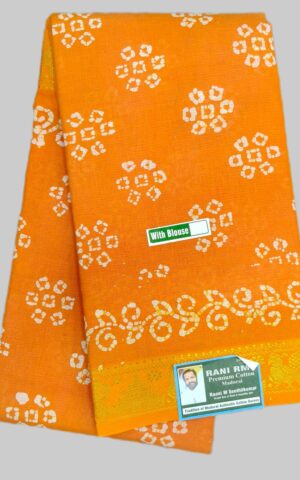 #Authentic cotton Sungudi Saree