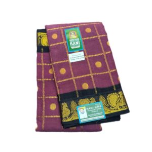 Rani Sungudi Sarees D/S Jari Checks Anamika Butta Cont R172/01